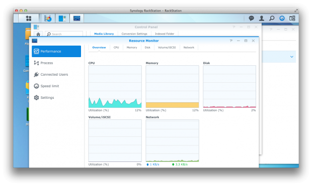 DSM 5.0 auf einer Rackstation RS214 (Screenshot: Golem.de)